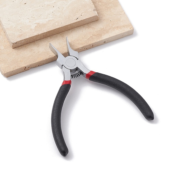 

PandaHall Chrome-vanadium Alloy Steel Pliers, Wide Flat Nose Plier, Duckbill Plier for Jewelry Making, Black, 13.4x5.65x1.05cm Alloy Black