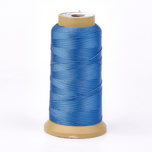 

PandaHall Polyester Thread, for Custom Woven Jewelry Making, Dodger Blue, 0.2mm, about 1000m/roll Polyester Blue