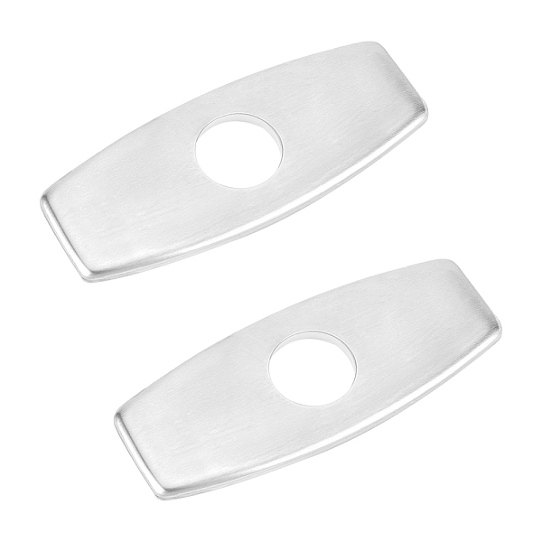 

PandaHall 304 Stainless Steel Sink Hole Covers, Deck Plate for Bathroom Vanity Sink, 3-to-1 Kitchen Faucet Escutcheon Plate, Stainless Steel...