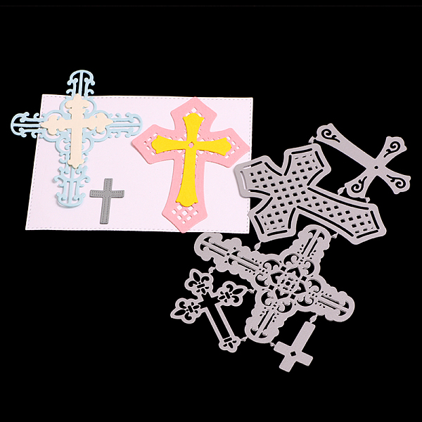 

PandaHall Cross Frame Carbon Steel Cutting Dies Stencils, for DIY Scrapbooking/Photo Album, Decorative Embossing DIY Paper Card, Matte...