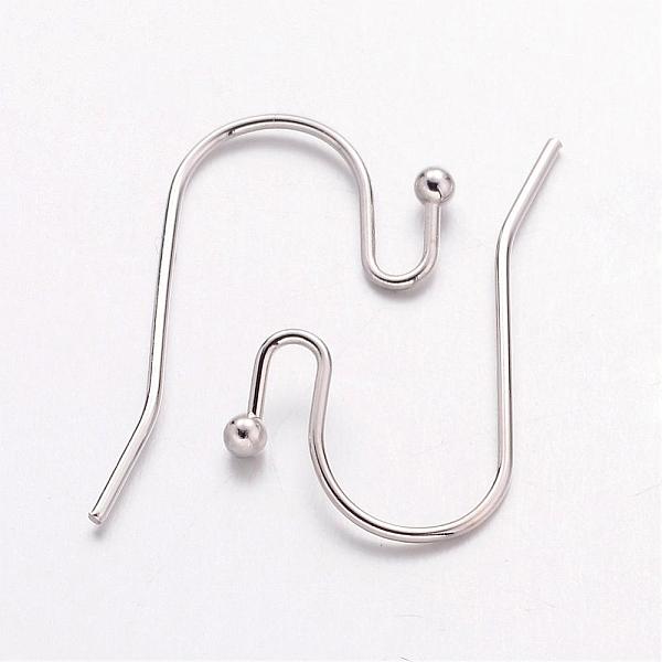 Platinum Color Brass Hook Ear Wire