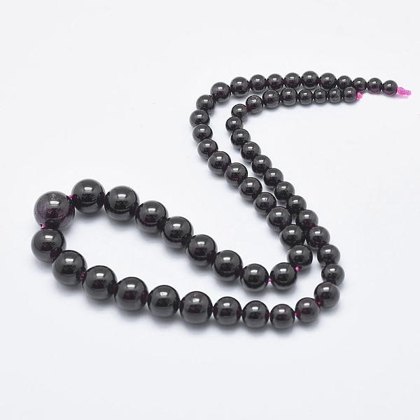 

PandaHall Natural Garnet Graduated Beaded Necklaces, Round, 16.5 inch(42cm) Garnet