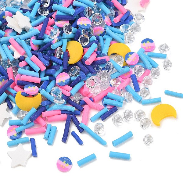 Mélange de vermicelles en pâte polymère fait main