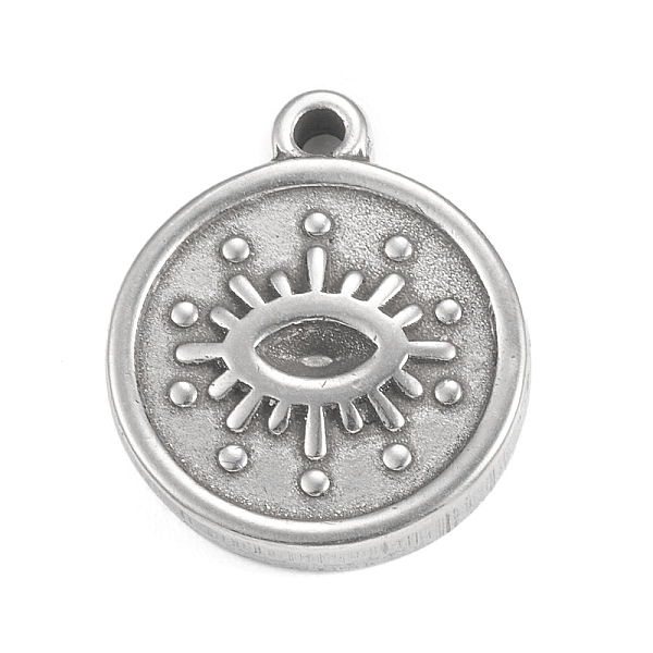 

PandaHall 304 Stainless Steel Pendant Rhinestone Settings, Flat Round Links with Eye, Stainless Steel Color, Fit for 3x1.3mm Rhinestone...
