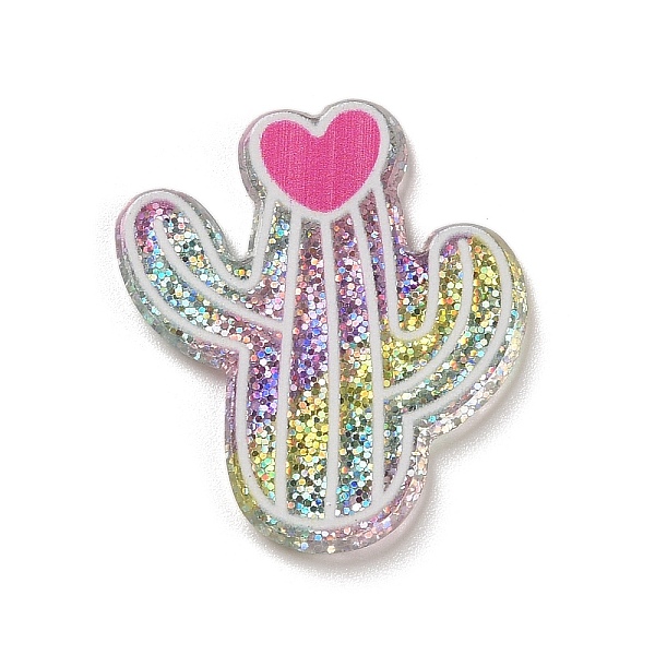 

PandaHall Acrylic Plastic Cabochons , Cactus, 28x24.5x2mm Acrylic Cactus