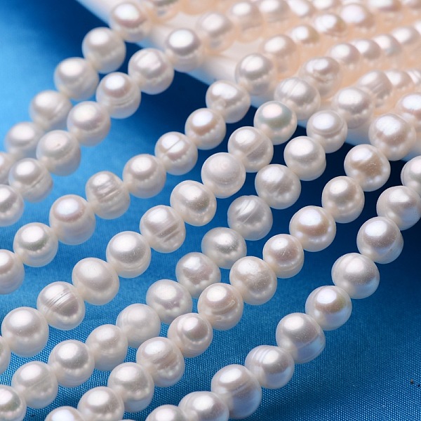 

PandaHall Potato Natural Cultured Freshwater Pearl Beads Strands, Seashell Color, 7~8mm, Hole: 0.8mm, about 53~58pcs/strand, 13.5 inch~14.9...