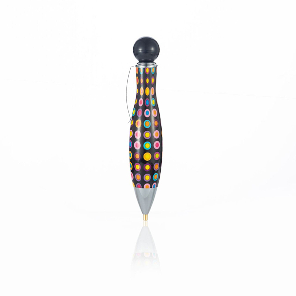 

PandaHall Plastic Diamond Painting Point Drill Pen, with Clip, Diamond Painting Tools, Polka Dot Pattern, Black, 100x20mm Plastic Black
