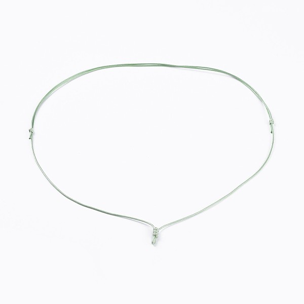 

PandaHall Adjustable Korean Waxed Polyester Cord Necklace Making, Dark Sea Green, 33.7 inch(85.6cm), 1mm Waxed Polyester Cord Green