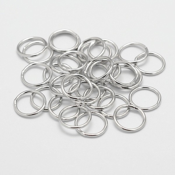 

PandaHall Brass Round Rings, Soldered Jump Rings, Closed Jump Rings, Cadmium Free & Nickel Free & Lead Free, Platinum, 18 Gauge, 10x1mm...