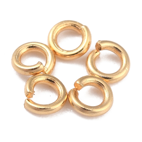 

PandaHall Rack Plating Brass Jump Rings, Open Jump Rings, Long-Lasting Plated, Real 24K Gold Plated, 3x0.8mm, 20 Gauge, Inner Diameter...