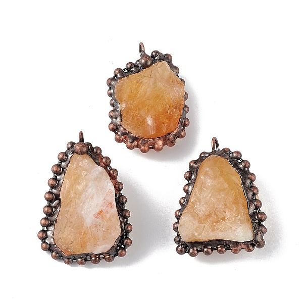 Natural Citrine Pendants