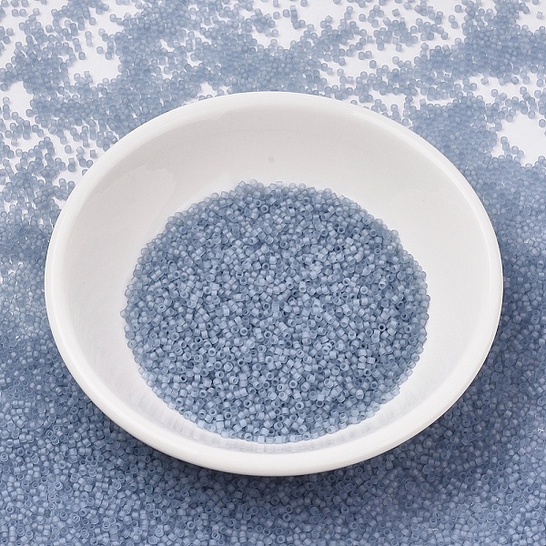 

PandaHall MIYUKI Delica Beads, Cylinder, Japanese Seed Beads, 11/0, (DB0381) Matte Transparent Shadow Gray Luster, 1.3x1.6mm, Hole: 0.8mm...