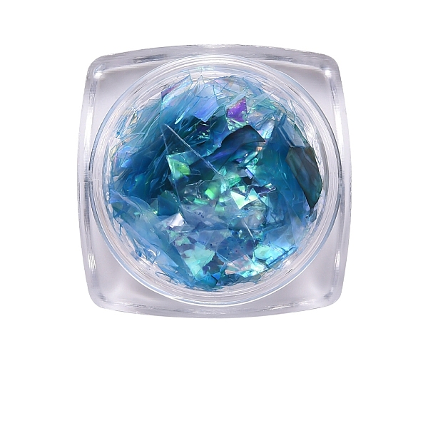 

PandaHall Irregular Iridescent Nail Sequins Flakes, Holographic Nail Glitter Mermaid Powder, for DIY Nail Art Tips Decoration, Deep Sky Blue...