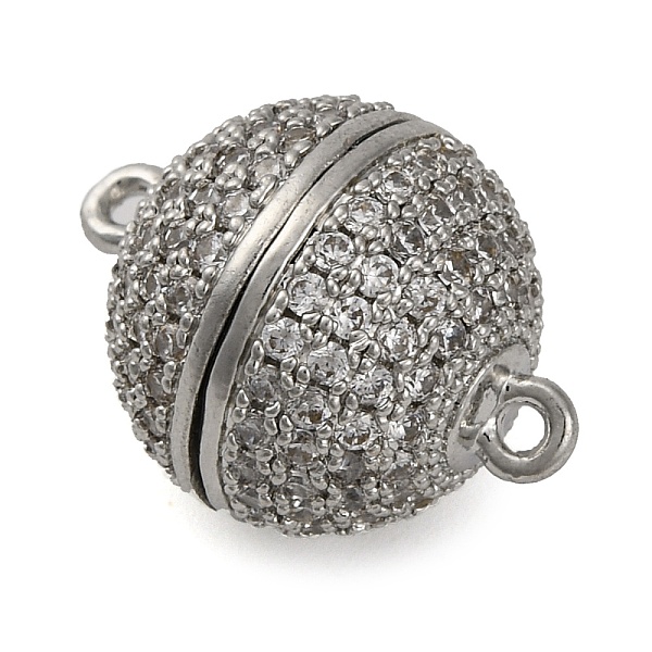 Brass Micro Pave Cl… - image