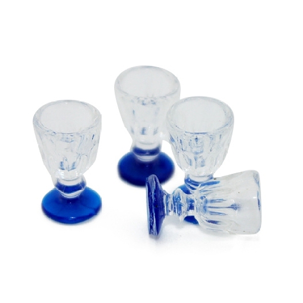 

PandaHall Resin Miniature Goblet Ornaments, Micro Landscape Garden Dollhouse Accessories, Pretending Prop Decorations, Blue, 9x15mm Resin...
