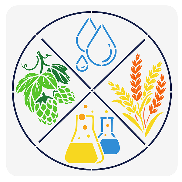 

PandaHall PET Hollow Out Drawing Painting Stencils, for DIY Scrapbook, Photo Album, Mixed Patterns, 300x300mm Plastic