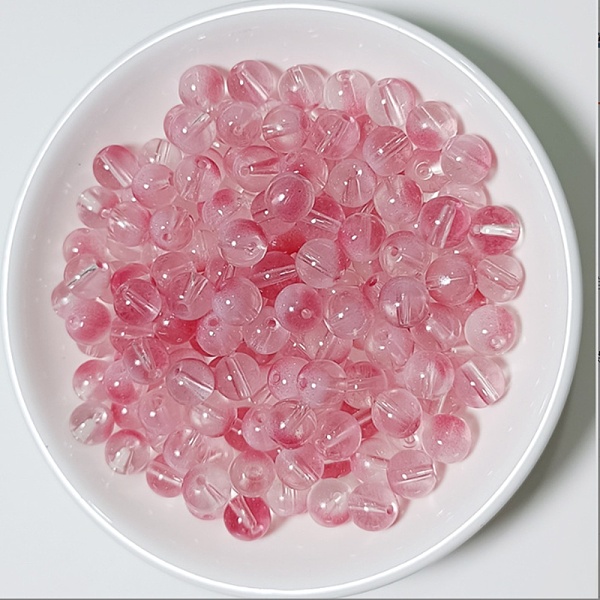 

PandaHall Glass Beads, Round, Red, 8mm, Hole: 1.4mm Glass Round Red
