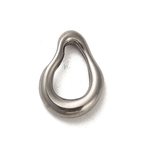 

PandaHall 304 Stainless Steel Linking Rings, Twisted Teardrop, Stainless Steel Color, 15.5x11x3mm, Inner Diameter: 9.5x6mm 304 Stainless...