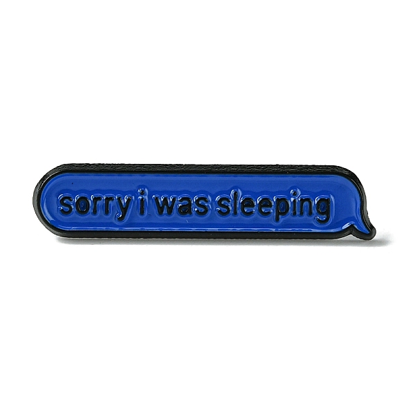 

PandaHall Black Alloy Brooches, Enamel Pins, for Backpack Cloth, Word, 33.5x7x1.5mm Alloy Word
