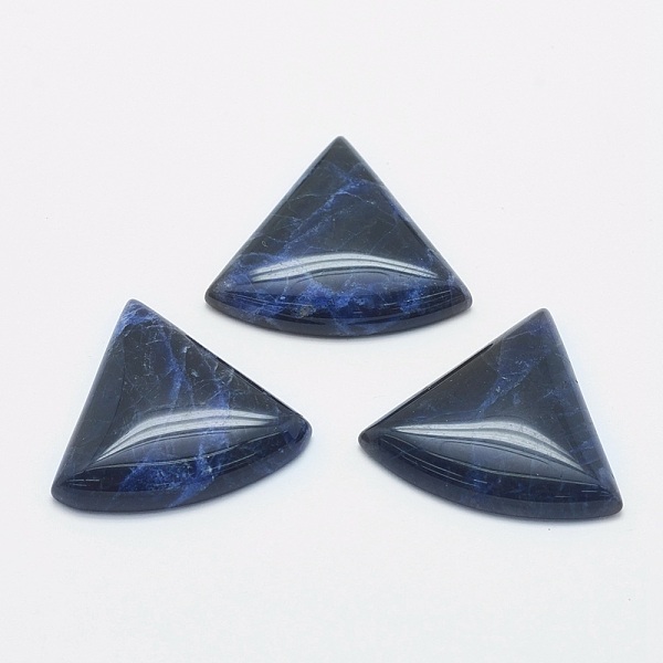 

PandaHall Natural Sodalite Cabochons, Triangle, 28.5x31x5.5mm Sodalite Triangle
