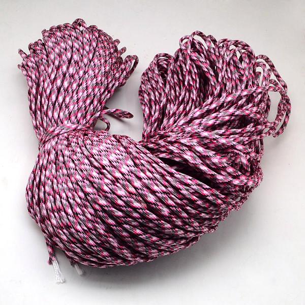 

PandaHall 7 Inner Cores Polyester & Spandex Cord Ropes, for Rope Bracelets Making, Deep Pink, 4mm, about 109.36 yards(100m)/bundle...