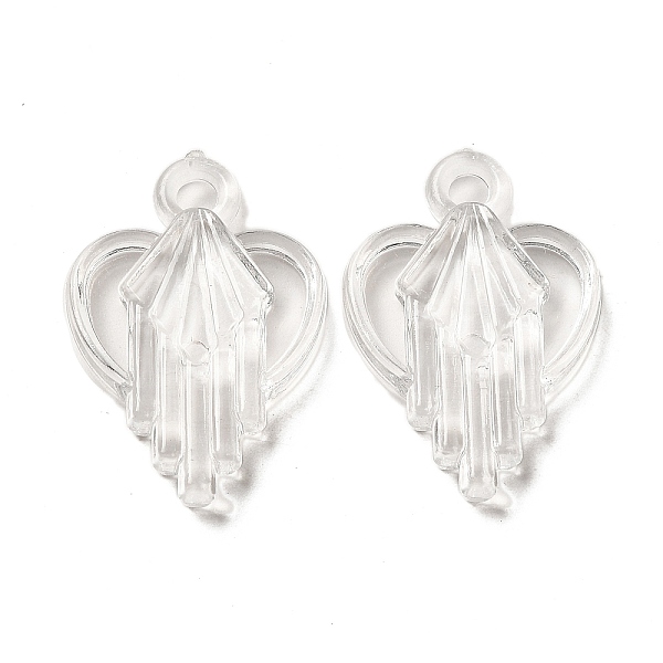 

PandaHall Valentine's Day Transparent Acrylic Pendants, Clear, Heart, 30.5x20.5x4.5mm, Hole: 3mm, about 354pcs/500g Acrylic Heart Clear