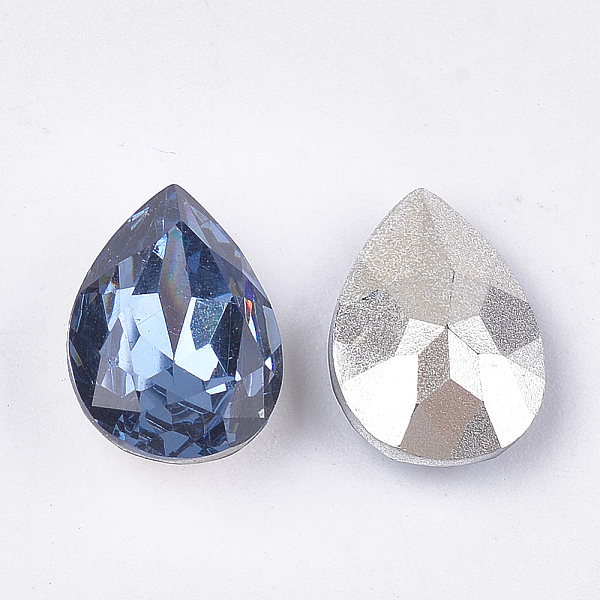 

PandaHall Pointed Back Resin Rhinestone Cabochons, Back Plated, Faceted, teardrop, Montana, 17.5~18x~12.5~13x6.5~7mm, about 110pcs/bag Resin..., Blue