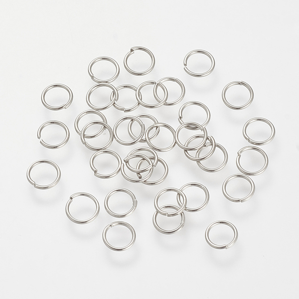 

PandaHall Brass Jump Rings, Nickel Free, Real Platinum Plated, Closed but not Soldering, 18 Gauge, 6x1mm Brass