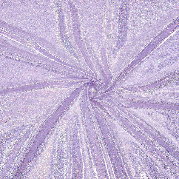

PandaHall FINGERINSPIRE Hologram Fabric by The Yard 1500mm Wide Shattered Glass Hologram Fabric Plum Glossy Holographic Fabric Polyester..., Purple