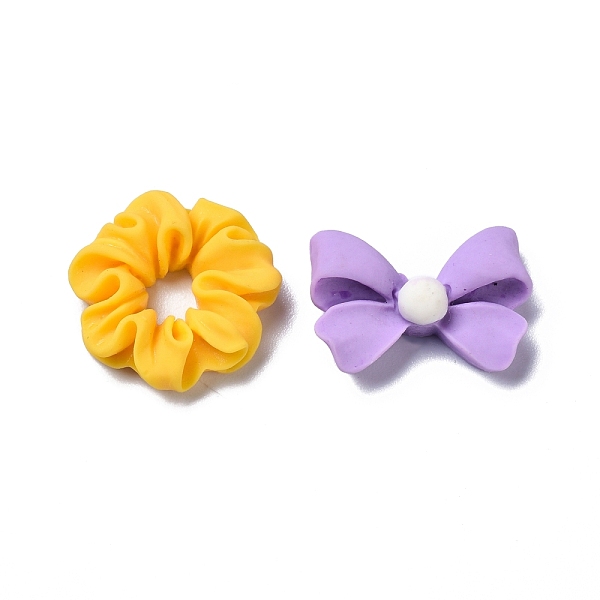 

PandaHall Opaque Resin Cabochons, for DIY Decoration, Twist Round & Bowknot, Mixed Color, Round: 17x16x5mm, Bowknot: 12.5x18x6mm Resin Mixed..., Multicolor