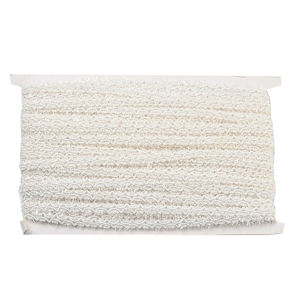 

PandaHall Polyester Wavy Lace Trim, for Curtain, Home Textile Decor, White, 1/2 inch(12mm) Polyester None White