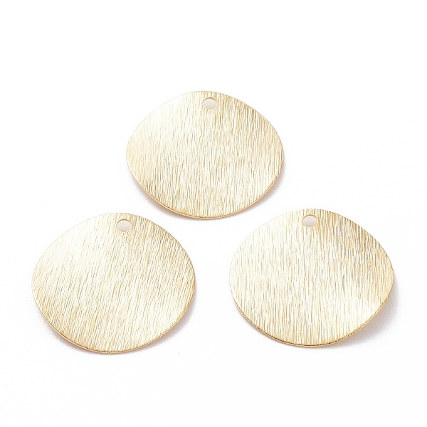 

PandaHall Brass Charms, Flat Round, Real 24K Gold Plated, 20x1mm, Hole: 1.6mm Brass Flat Round