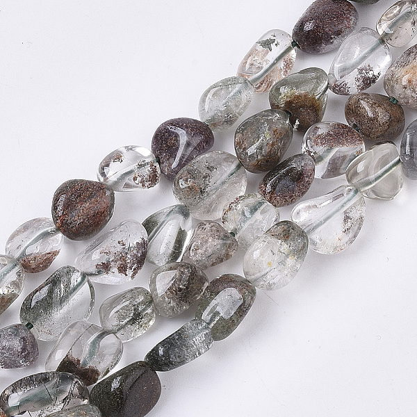 

PandaHall Natural Green Lodolite Quartz/Garden Quartz Beads Strands, Nuggets, Tumbled Stone, 5~11x5~8x3~6mm, Hole: 0.8mm, about...