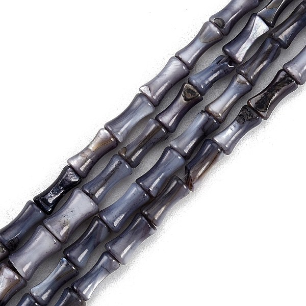 

PandaHall Natural Freshwater Shell Beads Strands, Dyed, Bamboo Stick Shape, Gray, 8x4.5mm, Hole: 0.8mm, about 46pcs/strand, 14.49 inch...