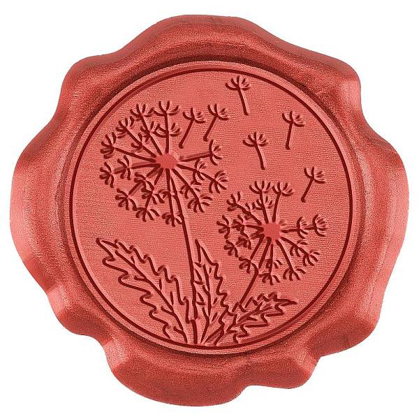 

PandaHall CRASPIRE 50Pcs Adhesive Wax Seal Stickers, Envelope Seal Decoration, for Craft Scrapbook DIY Gift, Flower Pattern, 30mm Wax Flower