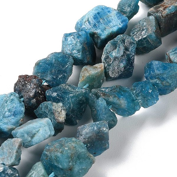 

PandaHall Raw Rough Natural Apatite Beads Strands, Nuggets, 4~11x4.5~14.5x4.5~14.5mm, Hole: 0.8mm, about 41~43pcs/strand, 15.35~15.94''...