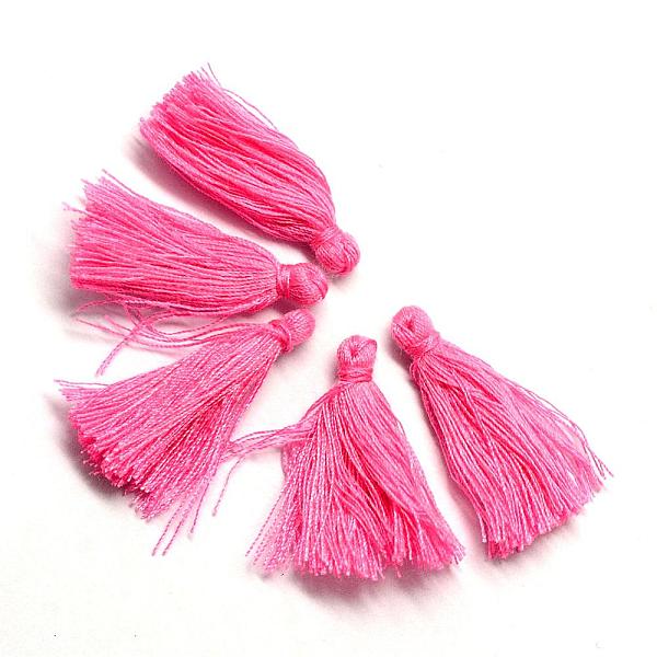 

PandaHall Cotton Tassel Decorations, Pendant Decorations, Deep Pink, 30mm Cotton Pink