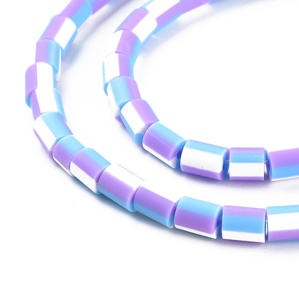 

PandaHall Handmade Polymer Clay Bead Strands, Column, Medium Slate Blue, 5x2.5~6.5mm, Hole: 1.6~1.8mm, about 62~68pcs/strand, 15.28...