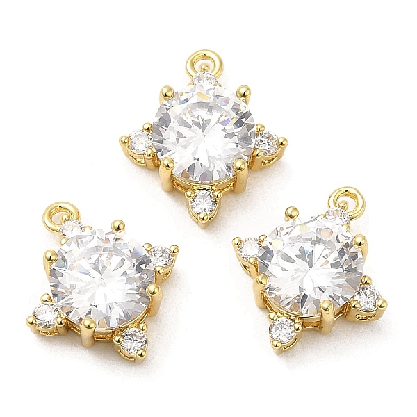 

PandaHall Brass Pave Cubic Zirconia Pendants, with Jump Ring, Long-Lasting Plated, Lead Free & Cadmium Free, Flat Round, Real 18K Gold...