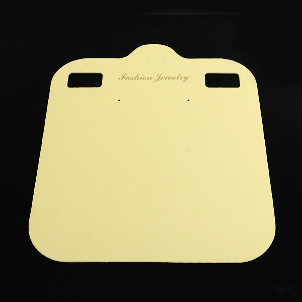 

PandaHall Rectangle Shape Cardboard Necklace Display Cards, Light Khaki, 210x175x1mm Paper Rectangle