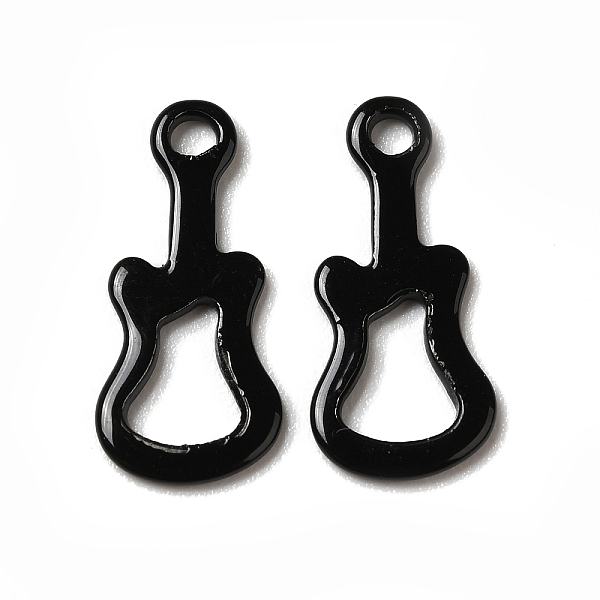 

PandaHall Spray Painted 201 Stainless Steel Charms, Guitar Charm, Black, 14x6x0.5mm, Hole: 1.2mm 201 Stainless Steel Musical Instruments...