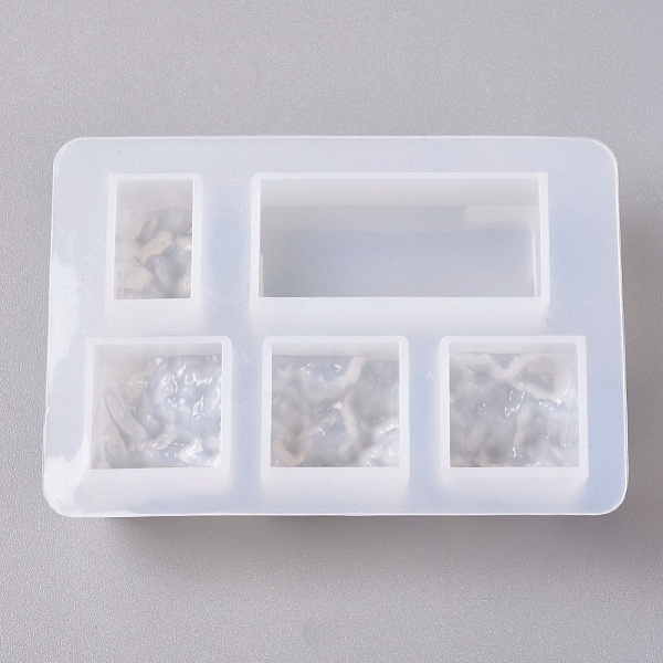

PandaHall Silicone Molds, Resin Casting Molds, For UV Resin, Epoxy Resin Jewelry Making, Mountain, White, 92x64x21mm, Inner Size: 1: 12x20mm...