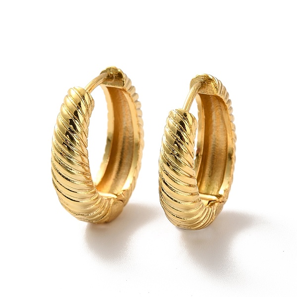 

PandaHall Long-Lasting Plated Brass Hoop Earrings, Croissant Earrings for Women, Cadmium Free & Lead Free, Real 18K Gold Plated...