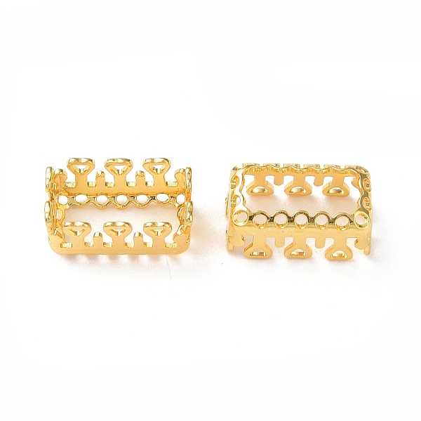 

PandaHall Brass Sew on Prong Settings, Filigree Open Back Claw Settings for Pointed Back Rhinestone, Rectangle, Golden, Tray: 5x10mm...