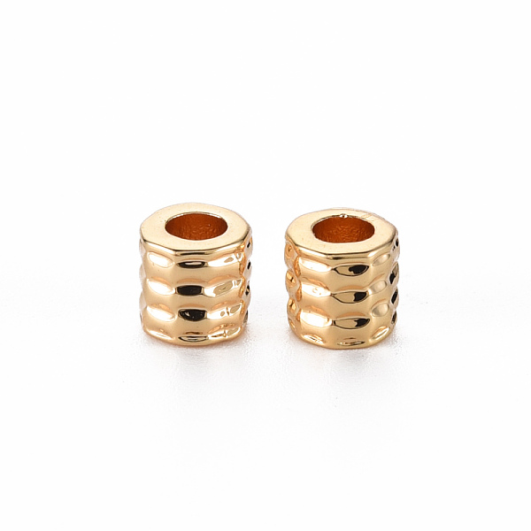 

PandaHall Brass Beads, Nickel Free, Column, Real 18K Gold Plated, 5x5mm, Hole: 2.5mm Brass Column