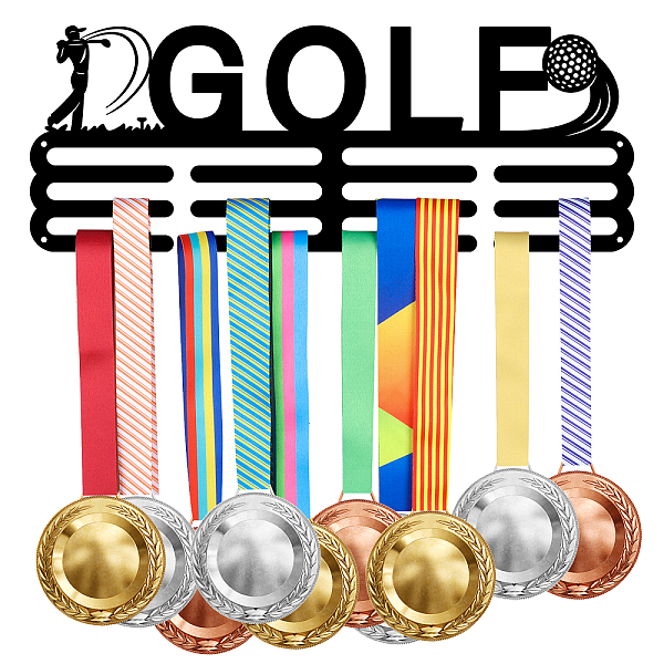 

PandaHall SUPERDANT Golf Medal Display Holders Golfing Medal Display Hangers Black Sturdy Steel Medal Racks Over 60 Medals, Award Display...