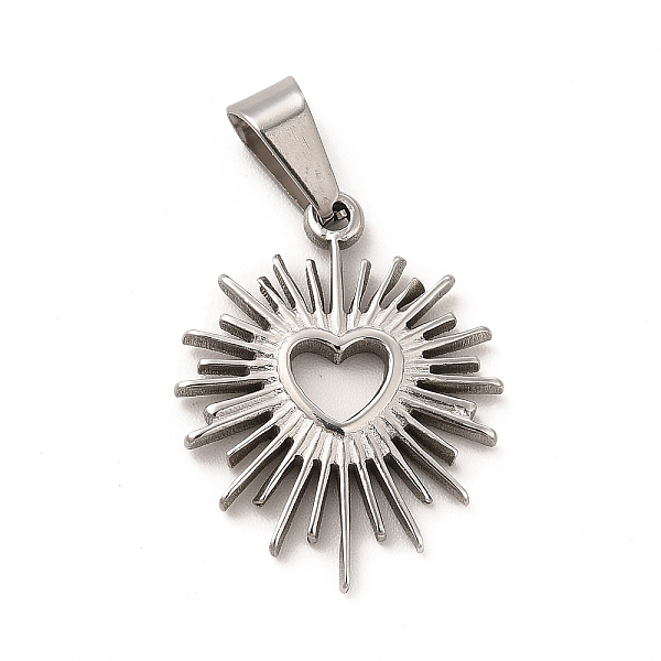 

PandaHall 304 Stainless Steel Pendants, Hollow Heart Charms, Stainless Steel Color, 22.5x18x2mm, Hole: 6.5x4mm 304 Stainless Steel Heart