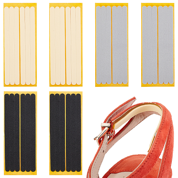 

PandaHall AHANDMAKER 36 Pieces Shoe Strap Grip Heel Grips Adhesive Cushion for Sandals, Anti Slip Sandals Strap Strips Foot Care Protector..., Multicolor