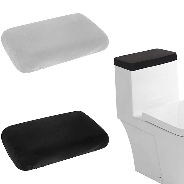 2 funda antipolvo de poliéster para tapa de inodoro de colores