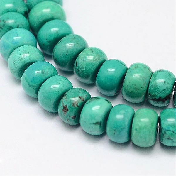 

PandaHall Natural Magnesite Bead Strands, Rondelle, Dyed & Heated, 6.5x4mm, Hole: 1mm, about 101pcs/strand, 15.7 inch(400mm). Magnesite...